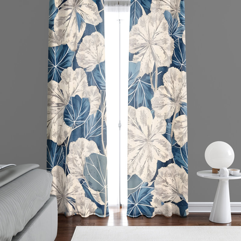 Rideau en polyester Navasart, L 40 po x L 52 po