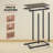 C-shaped Side Table with Heavy-duty Metal Frame-102957926