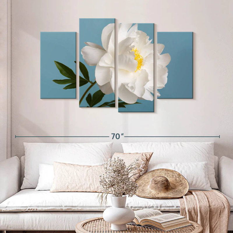 Fleur de pivoine blanche Harnek