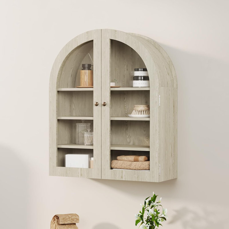 Wall Mounted Accent Cabinet, Grey