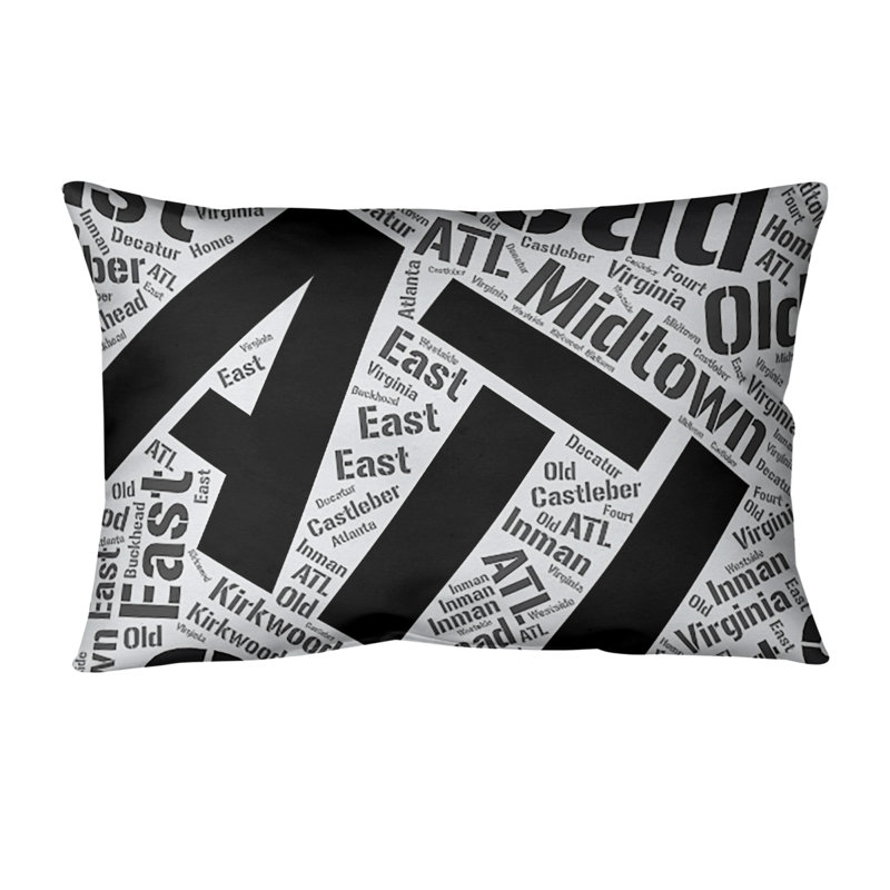 Coussin lombaire intérieur/extérieur atlanta, Noir, Non