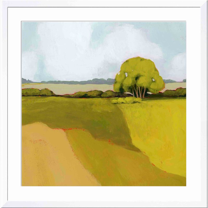Sunkissed Solitude II par Grace Popp - peinture encadrée, H 36 po x l 24 po, Blanc