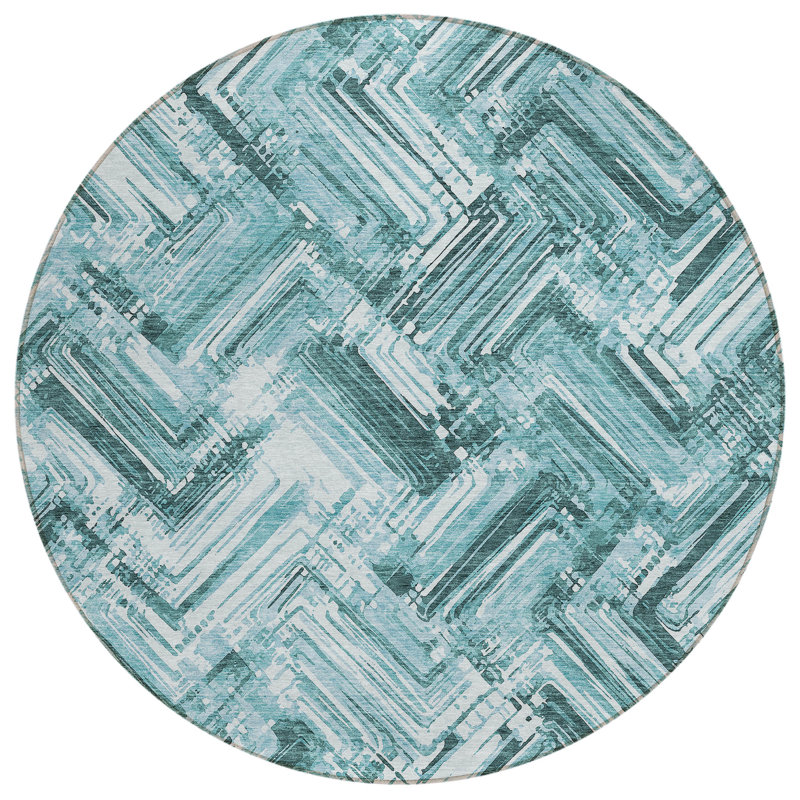 Geometric Rug, Round 8'