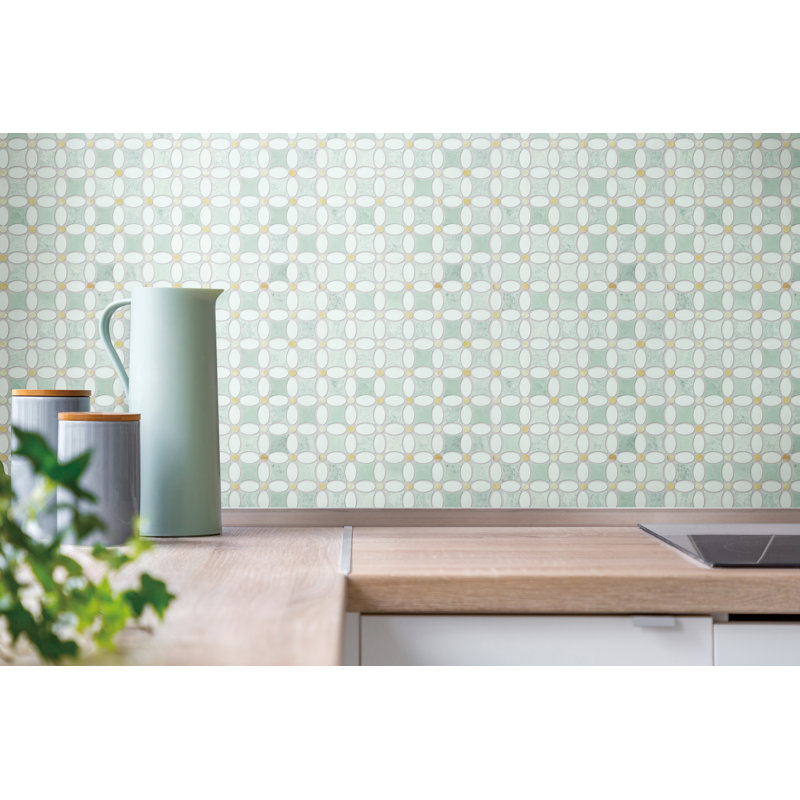Ming Green Marble Novelty Mosaic Wall & Floor Tile