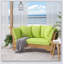 Lit de jour glamour courbé en grain de roseau avec pieds en acier doré et rangement encastré, parfait pour l'élégance et la fonctionnalité-2098587078-2098587080