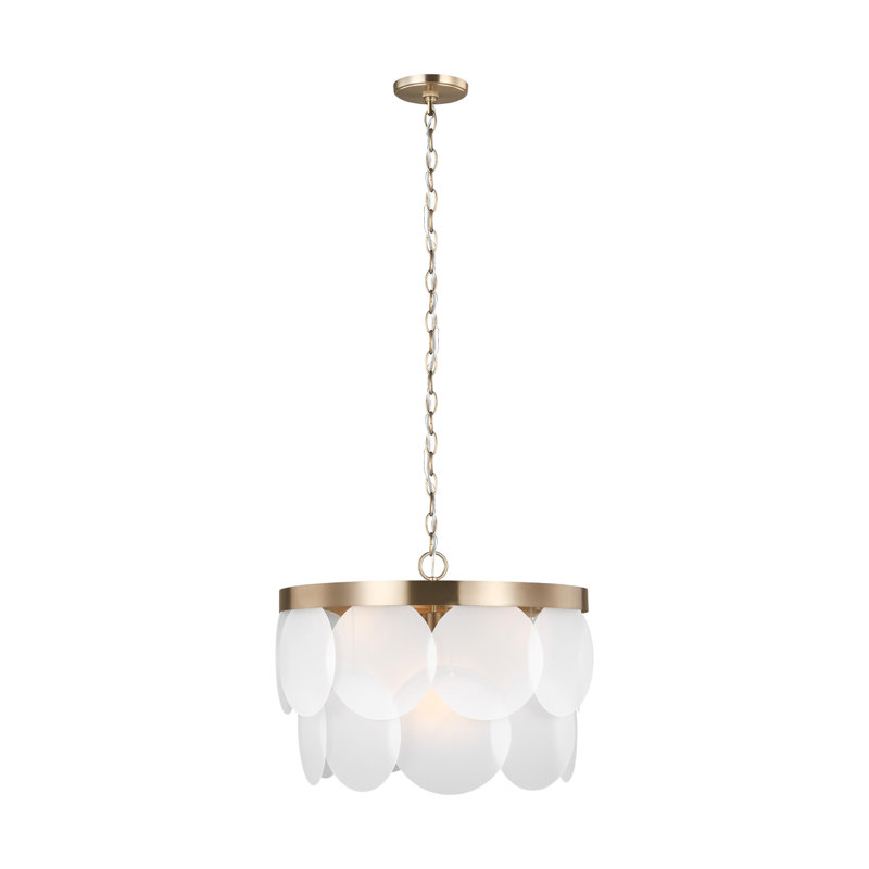 Lustre unique à 6 lumières Ainsley, Bronze satiné, Pas Energy Star, Non