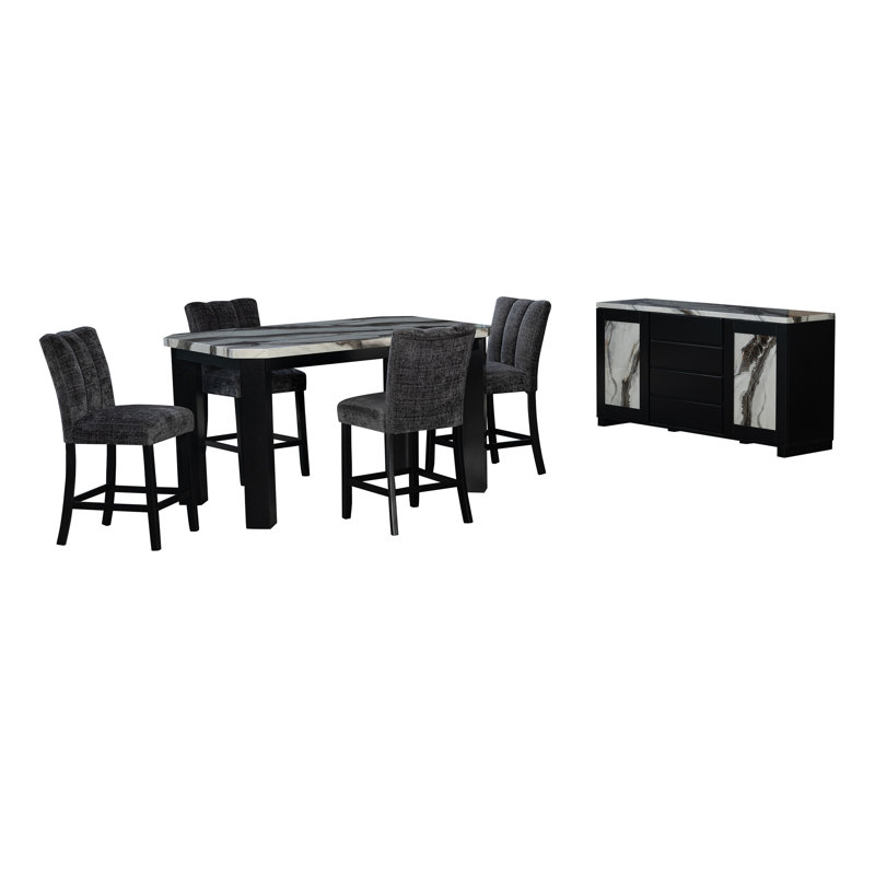 D06 Dark Gray 2pk Bar Stool Set, D06 DARK GREY 2PK BARSTOOL SET