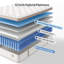 Matelas hybride moyen 12 po / 14 po avec ressorts ensachés et mousse de gel rafraîchissante, soulagement de la pression, isolement des mouvements et soutien des bords-2146919139-2133049368