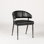 Leather Side Chair in Black