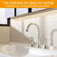 Ensemble de robinet de salle de bain à poignée simple avec design moderne et ensemble de drain