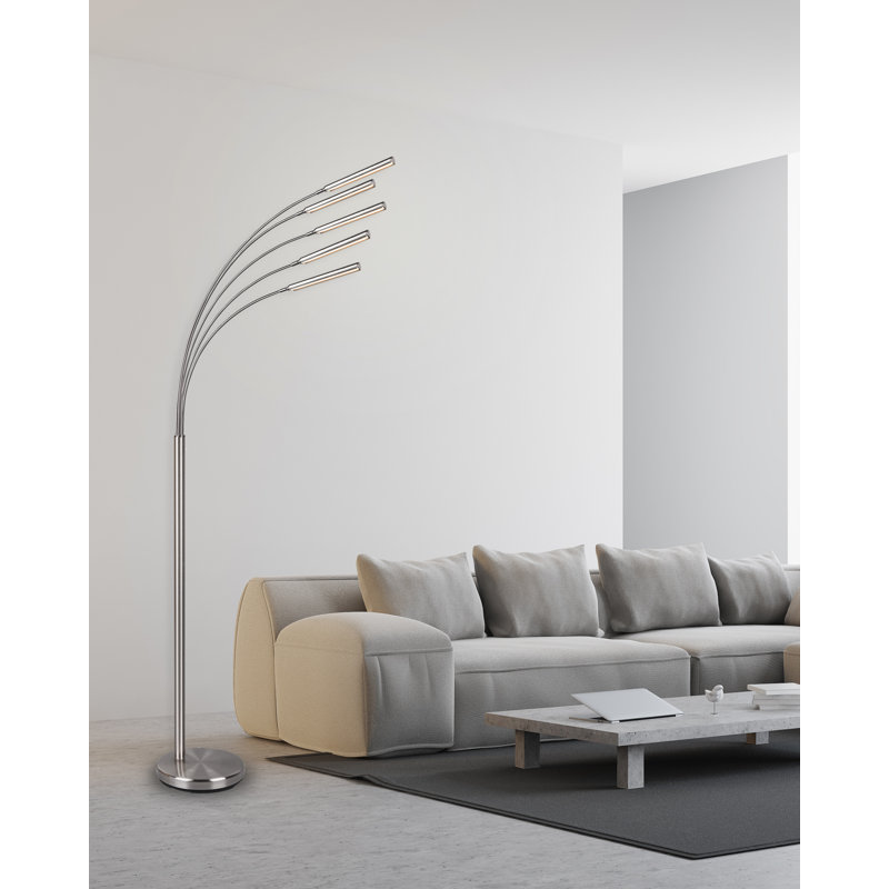 Badminton 77'' LED Tree Floor Lamp, Matte Black, Matte Black
