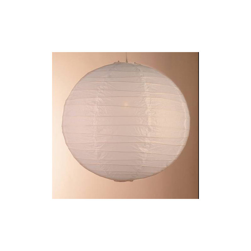 30cm H Paper Round Pendant Shade ( Clip On ), Peach