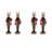Plaid Deer Nutcracker Figurines (Set of 4)