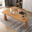 Bureau en bois massif en L Burlywood