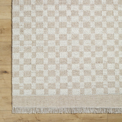 Lavande Hand-Woven Checkered Rug