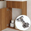 Meuble-lavabo flottant mural moderne avec lavabo intégré en céramique et rangement, peu encombrant pour les salles de bain compactes