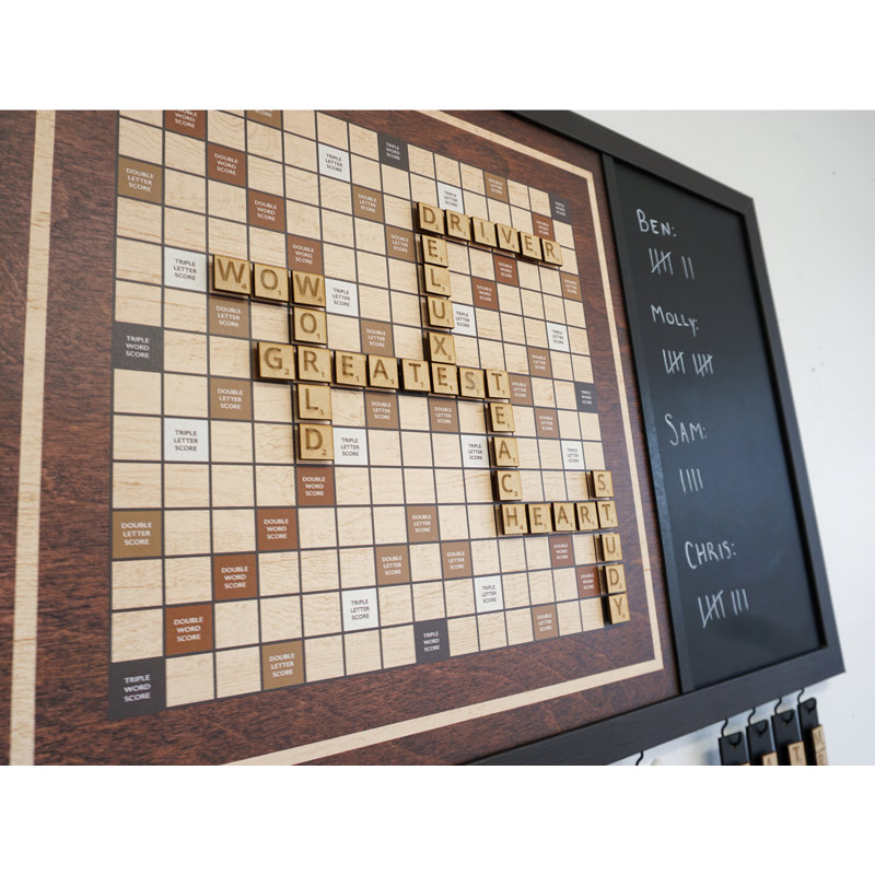 Jeu de tuiles magnétiques pour famille, H 33 po x l 22 po x P 1 po