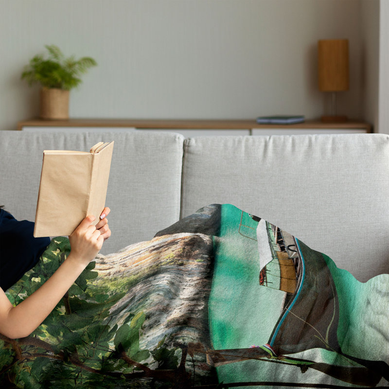 Hand Woven Throw Blanket, 50" x 70"