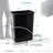 Home Zone Living 7.6 Gallon Under Cabinet Open Pull Out Trash Can, Adjustable Slide Out Waste Bin