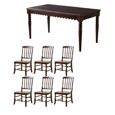Solid wood environmental protection table set