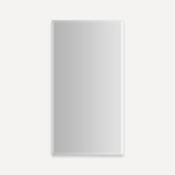 M Series Reserve Surface Mount or Recessed Frameless 1 Door Medicine Cabinet with Adjustable Shelves and Lighting and Electrical Outlet