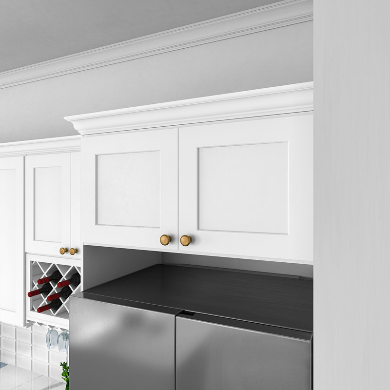 Armoire de cuisine en bois massif prête à assembler, H 18 po x l 36 po x P 24 po, White