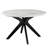 Traverse 50" Round Performance Artificial Marble Dining Table In Black White