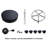 Adjustable Height Ergonomic Active Stool with Footring and Wheels-1289794400