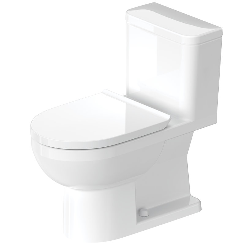 Duravit 1.28 GPF (Water Efficient) Elongated One-Piece Toilet (Seat Included), Left-Hand
