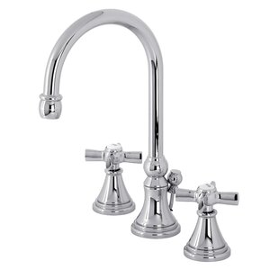 Kingston Brass Millennium Widespread Bathroom Faucet with Drain ...