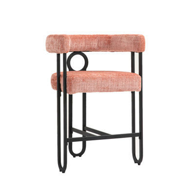 Chaise d'appoint avec structure en métal, chaise rembourrée, chaise simple rembourrée pour l'intérieur