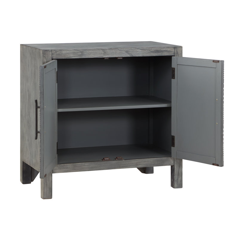 Armoire transitionnelle grise à deux portes La Jara