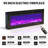 70" Fireplace TV Stand with Glass Electric Fireplace For TVs Up To 80"