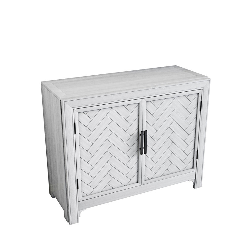 Tyona Modern Accent Cabinet Console Table, Antique White