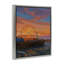 Cadre flottant Santa Monica, coucher de soleil, conception par Amelia Noyes-290385201-290385206