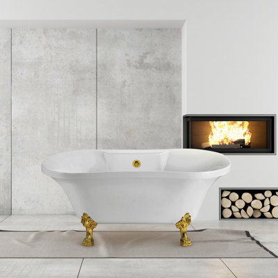Baignoire de trempage sur pattes 60 "Streamline
