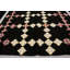 Tapis oriental noir Dhurrie 6X9