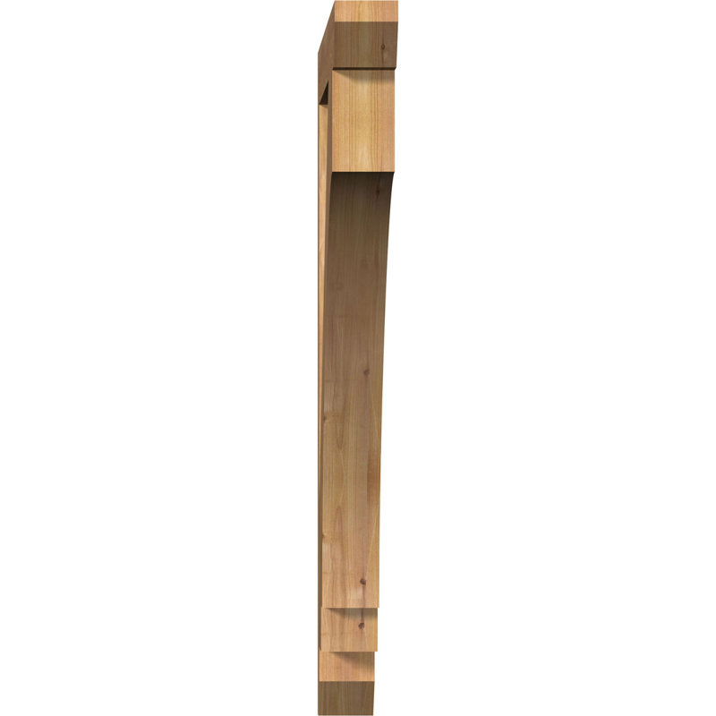 BKTIMP06 Support en bois rustique à lattes impériales, Cèdre rouge de l'Ouest (lisse), H 42 po x l 3,5 po x P 38 po