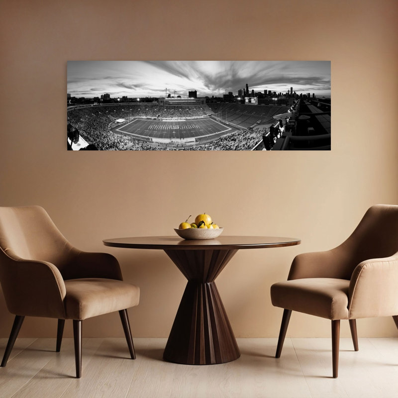 Soldier Field Football Chicago Illinois USA by Mark Segal - Wrapped Canvas Panoramic Print, 40.64 cm H x 121.92 cm W