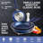 Granitestone Blue 3 Pack Nonstick Fry Pan Set with Rubber Grib Handle - 8'' 10'' and 12''