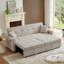 Canapé-lit convertible polyvalent avec dossier inclinable et coussins supplémentaires pour le confort de la maison-581390732