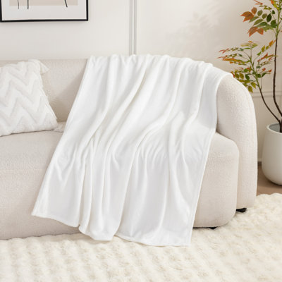 Soft All-Season Reversible Fleece Blanket, 270GSM