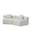Canapé incurvé pour salon douillet Canapé modulaire incurvé en chenille avec 2 coussins, canapé modulaire symétrique incurvé pour chambre à coucher, salon, bureau pour les loisirs ou la sieste, salle de lecture et vestibule-316512820-316512821-316512840