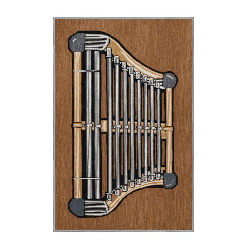  Tapis lavable Vibraphone Music, Rectangulaire 8 pi x 10 pi