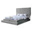 Lit plateforme capitonné surdimensionné de style contemporain entièrement capitonné 1pc-491944456-491944468