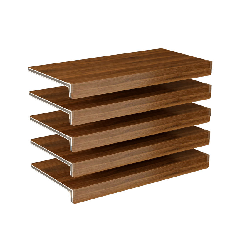 5 Pack Wire Shelf Liners, 24 X 12 Inch Foamed Pvc Wire Rack Covers, Walnut Wood Grain Decorative Shelf Protector, Removable Non-slip Shelving Pad For Kitchen Pantry Closet Cabinet Storage Organization
