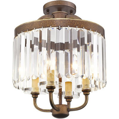 Lustre tambour 4 lumières Caroline