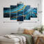 Novalee - Marbre, art mural sur toile, 5 pièces-106424908