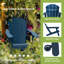 Ensemble de 4 chaises Adirondack pliantes toutes saisons avec porte-gobelet coupe-vent pour terrasse de feu de jardin-110959239