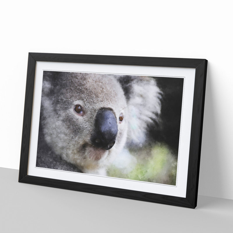 Koala Bear Vol.2 - Framed Print, Black Framed, 27cm H x 36cm W x 2cm D